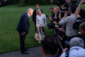 resident Donald J Trump returns to the White House