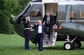 resident Donald J Trump returns to the White House