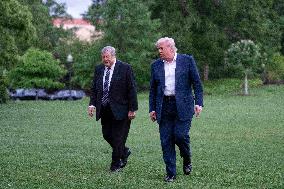 resident Donald J Trump returns to the White House