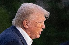 resident Donald J Trump returns to the White House