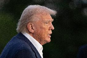 resident Donald J Trump returns to the White House