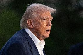 resident Donald J Trump returns to the White House