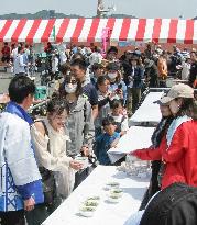Over 4,000 cups of cooked puffer fish served