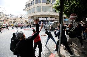 Clashes Between Palestinians and Israeli Forces - Nablus