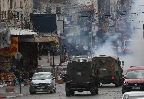 Clashes Between Palestinians and Israeli Forces - Nablus