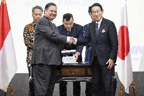 Ex-Japan PM Kishida in Jakarta