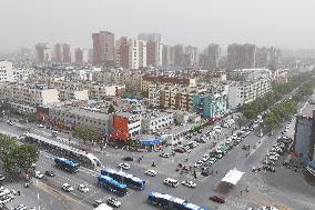 Strong Wind Hit Yinchuan