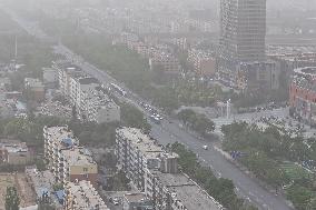 Strong Wind Hit Yinchuan