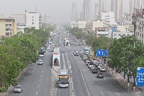 Strong Wind Hit Yinchuan