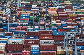 Shanghai Port Foreign Trade Container