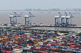 Shanghai Port Foreign Trade Container