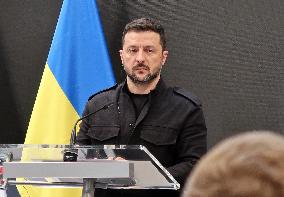 Briefing of Volodymyr Zelenskyy and Petr Fiala in Prague