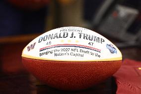 President Trump announces DC will host the 2027 NFL draft