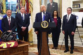 President Trump announces DC will host the 2027 NFL draft