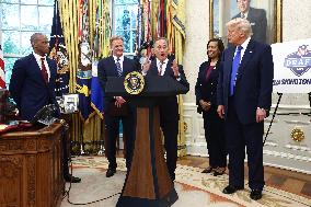 President Trump announces DC will host the 2027 NFL draft