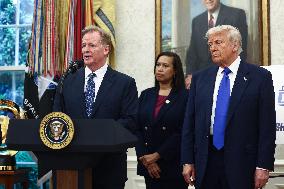 President Trump announces DC will host the 2027 NFL draft