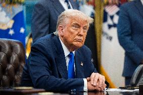 President Trump signs executive orders at White House