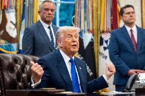 President Trump signs executive orders at White House