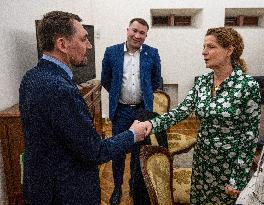 Mykola Tochytskyi meets with Director General of Swedish Radio Cilla Benko