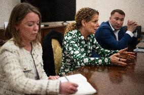 Mykola Tochytskyi meets with Director General of Swedish Radio Cilla Benko