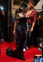 Kim Kardashian And North West Leave Their Hotel - NYC