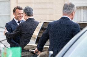 Macron Hosts Berdymukhamedo For Working Dinner At Elysee - Paris