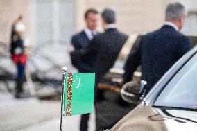 Macron Hosts Berdymukhamedo For Working Dinner At Elysee - Paris