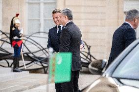 Macron Hosts Berdymukhamedo For Working Dinner At Elysee - Paris