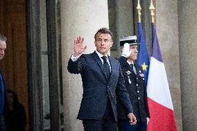 Macron Hosts Berdymukhamedo For Working Dinner At Elysee - Paris