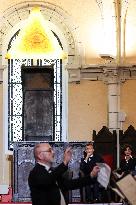 President Macron Delivers A Speech At The Grande Loge Of France - Paris