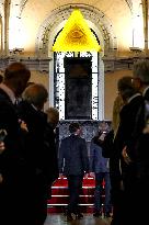 President Macron Delivers A Speech At The Grande Loge Of France - Paris