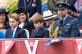 Royals At The 80th Anniversary of VE Day - London