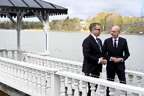 Prime Minister Luc Frieden of Luxembourg visiting