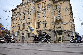 Bikers mark 11 years of Azov Brigade in Lviv