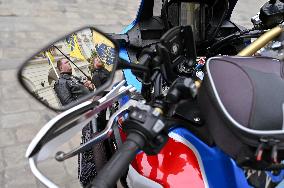 Bikers mark 11 years of Azov Brigade in Lviv