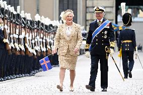 SWEDEN STATE VISIT FROM ICELAND