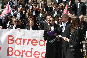 Lawyers Protest the Attal Bill - Bordeaux