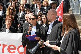 Lawyers Protest the Attal Bill - Bordeaux