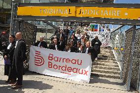 Lawyers Protest the Attal Bill - Bordeaux