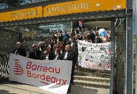Lawyers Protest the Attal Bill - Bordeaux