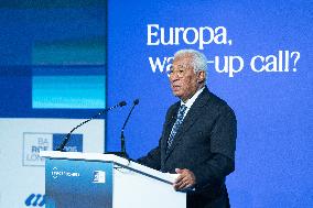 Antonio Costa At 40th Cercle d Economia Meeting - Barcelona