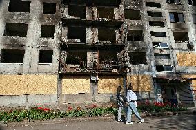 Dobropillia in eastern Ukraine