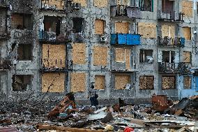 Dobropillia in eastern Ukraine