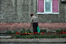 Dobropillia in eastern Ukraine