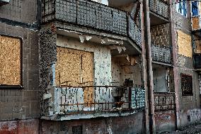 Dobropillia in eastern Ukraine