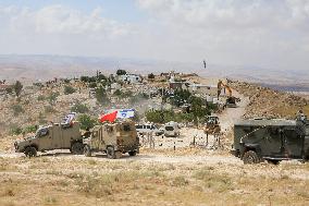 Israel Demolishes Palestinian Homes - West Bank