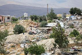 Israel Demolishes Palestinian Homes - West Bank