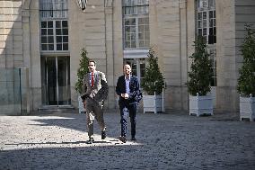 PM Bayrou Meets Manuel Bompard - Paris