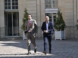PM Bayrou Meets Manuel Bompard - Paris