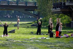 Pilates session in Uzhhorod